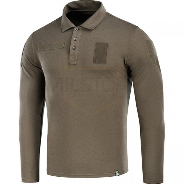 M-Tac Tactical Polo Shirt Long Sleeve 65/35 - Dark Olive - M