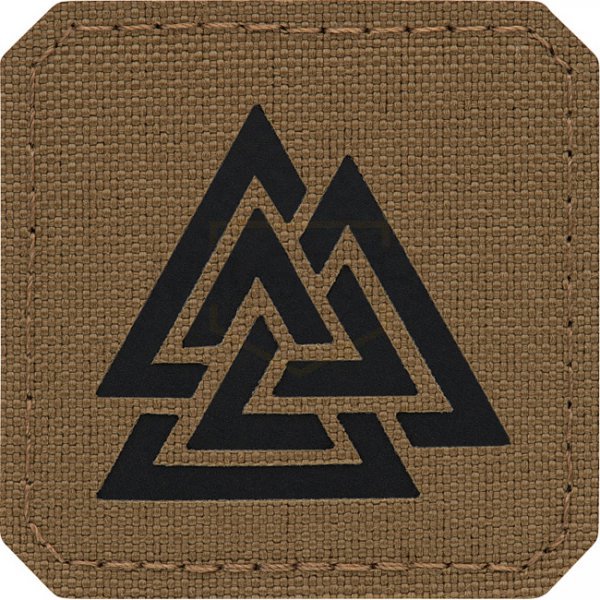 M-Tac Valknut Laser Cut Square Patch - Coyote / Black