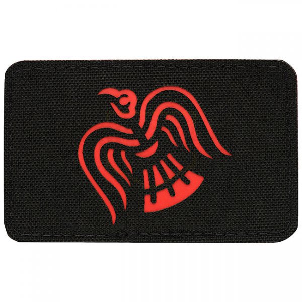 M-Tac Raven Banner Laser Cut Patch - Black / Red