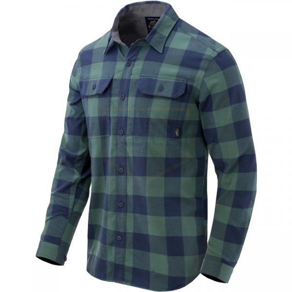 Helikon-Tex Greyman Shirt Nylon Sorona Blend - Moss Green Checkered - L