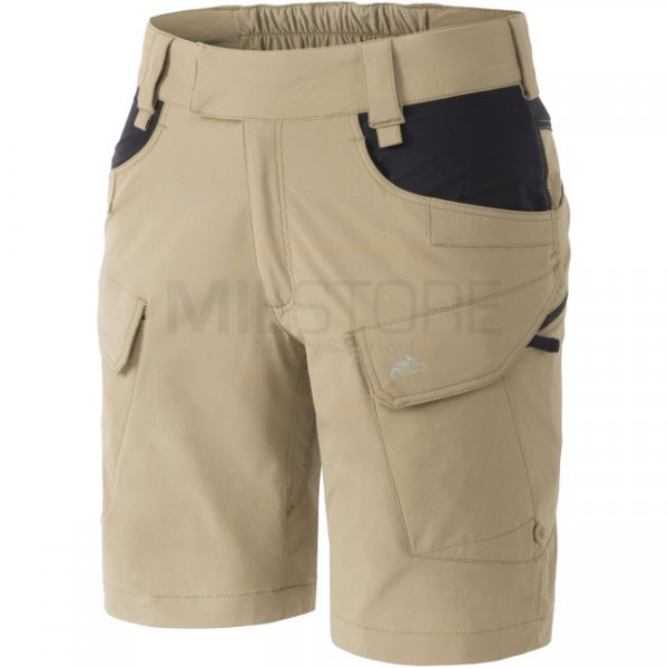 Helikon-Tex Women's OTS Outdoor Tactical Shorts 8.5 - Khaki / Black - S