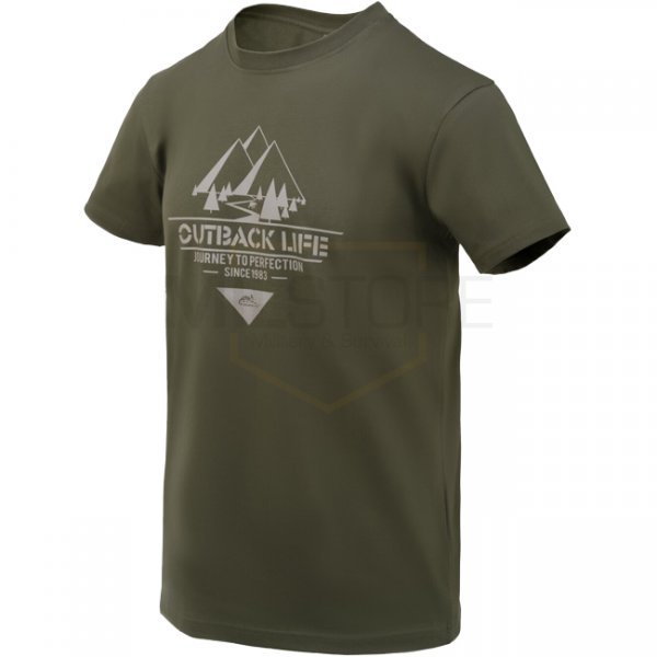 Helikon-Tex T-Shirt Outback Life - Taiga Green - L