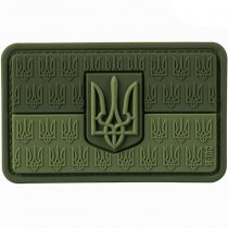 M-Tac Flag of Ukraine & Coat of Arms Rubber Patch - Olive