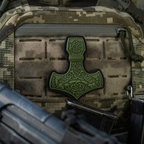 M-Tac Mjolnir Rubber Patch Large - Olive