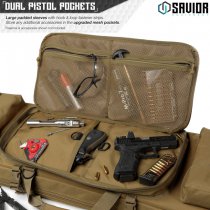 Savior Equipment Urban Warfare Double Rifle Bag 36 Inch - Dark Earth