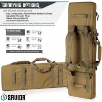 Savior Equipment Urban Warfare Double Rifle Bag 42 Inch - Dark Earth