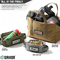 Savior Equipment Loose Sac Soft Ammo Carrier Mini 4 Pack - Grey