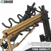 Savior Equipment Shorty Rifle Rack 9 Slots - RAL 8000