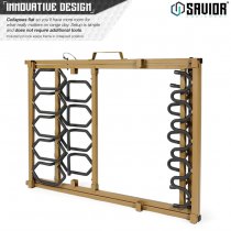 Savior Equipment Shorty Rifle Rack 9 Slots - RAL 8000