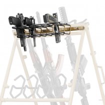 Savior Equipment Shorty Rifle Rack Pistol Rack Attachment 8 Slots - RAL 8000