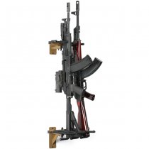 Savior Equipment Angle Adjustable Rifle Wall Rack 3 Slots - RAL 8000