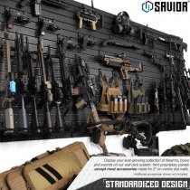 Savior Equipment Wall Rack System Rifle Wall Rack - Black