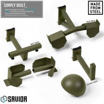 Savior Equipment Wall Rack System HAB Rack - Olive