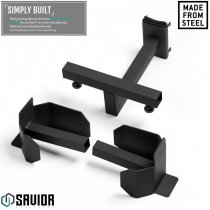 Savior Equipment Wall Rack System Belt Rack - Black