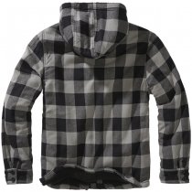 Brandit Lumberjacket Hooded - Black / Charcoal - M