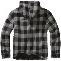 Brandit Lumberjacket Hooded - Black / Charcoal - 3XL