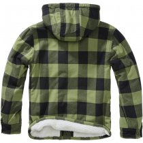 Brandit Lumberjacket Hooded - Black / Olive - 7XL