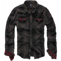 Brandit Checkshirt Duncan - Brown / Black - 7XL