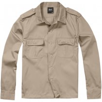 Brandit US Shirt Longsleeve - Beige - 6XL