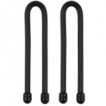 Nite Ize Gear Tie Reusable Rubber Twist Tie 2 Pack 6 Inch - Black