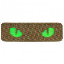 M-Tac Green Cat Eyes Laser Cut Patch - Coyote