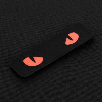 M-Tac Red Cat Eyes Laser Cut Patch - Black