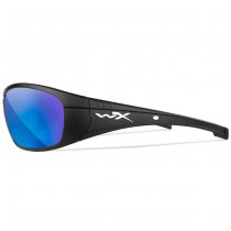 Wiley X WX Boss Captivate Polarized Blue Mirror - Black