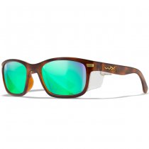 Wiley X WX Helix Captivate Polarized Green Mirror - Brown