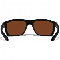 Wiley X WX Kingpin Captivate Polarized Bronze Mirror - Black