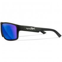 Wiley X WX Peak Captivate Polarized Blue Mirror - Black