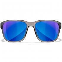 Wiley X WX Trek Captivate Polarized Blue Mirror - Grey