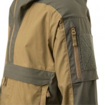 Helikon-Tex Tracer Anorak Jacket - Polycotton Stretch Ripstop - Coyote / Taiga Green - L