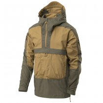 Helikon-Tex Tracer Anorak Jacket - Polycotton Stretch Ripstop - Coyote / Taiga Green - L