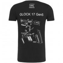 Glock T-Shirt Engineering Gen5 BT - Black - L