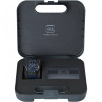 Glock Watch Black Steel Case & Blue Silicone Strap