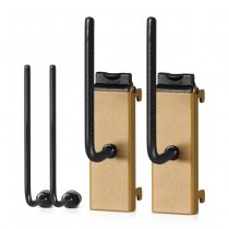 Savior Equipment Wall Rack System Adjustable Pistol & Suppressor Rod 2 Pack - Tan