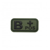 Pitchfork Blood Type B POS Patch - Olive