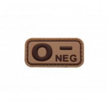 Pitchfork Blood Type O NEG Patch - Tan