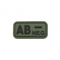 Pitchfork Blood Type AB NEG Patch - Olive