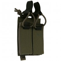 Tasmanian Tiger Double Pistol Magazine Pouch Velcro - Olive