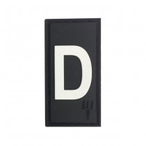 Pitchfork Letter D Patch - Black