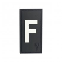 Pitchfork Letter F Patch - Black