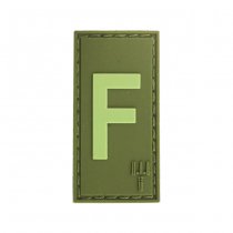 Pitchfork Letter F Patch - Olive