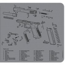 TekMat Cleaning & Repair Mat - Glock Gen 4 Grey