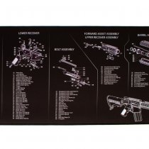 TekMat Cleaning & Repair Mat Ultra 44 - AR-15 Black