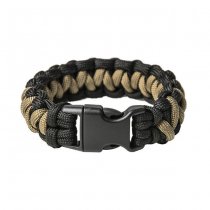 Pitchfork Paracord Bracelet Buckle - Black / Tan M