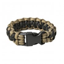 Pitchfork Paracord Bracelet Buckle - Coyote / Black L