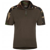 Invader Gear Combat Shirt Short Sleeve - Woodland - 2XL