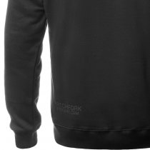 Pitchfork Casual Hoodie Black Print - Black - 2XL