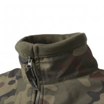 Helikon-Tex Polish Infantry Fleece Jacket - Black / PL Woodland - M